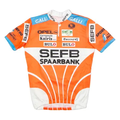 VERMARC Cycling Mens Jersey Orange 90s 1/4 Zip M