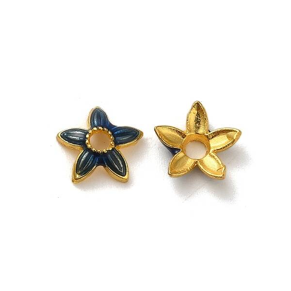 Alloy Enamel Beads Caps