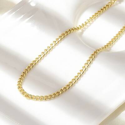 Brass Twisted Chain Necklaces