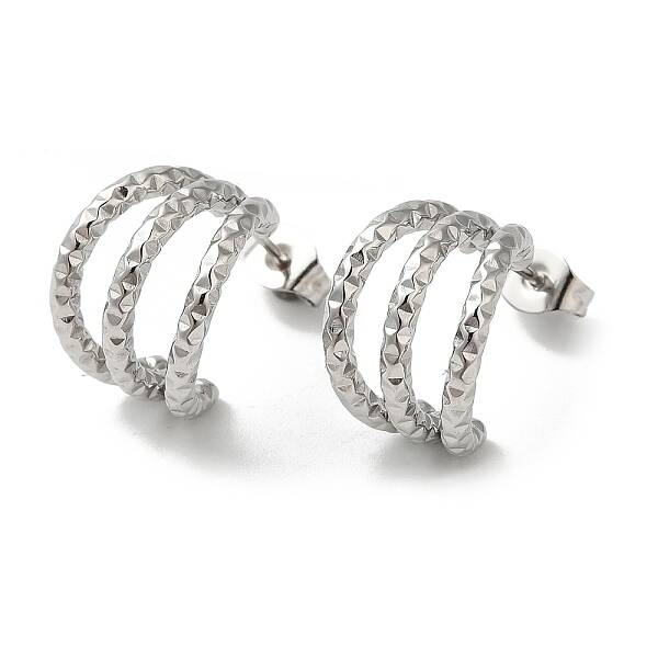 Non-Tarnish 304 Stainless Steel Stud Earrings
