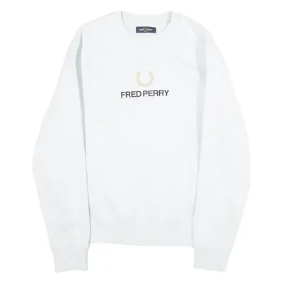 FRED PERRY Womens Sweatshirt Blue M