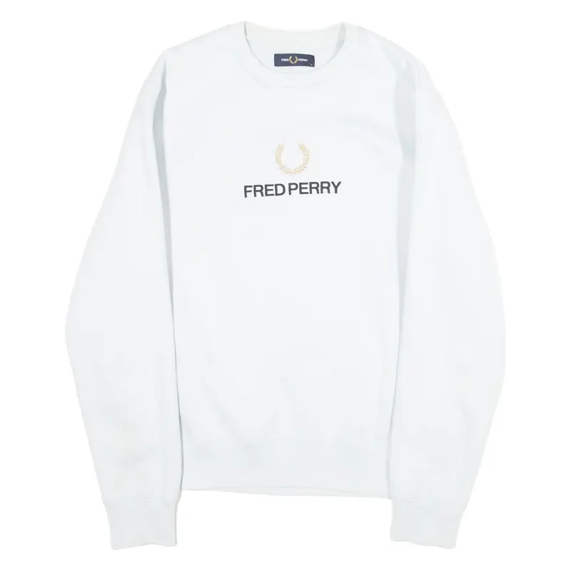 FRED PERRY Womens Sweatshirt Blue M