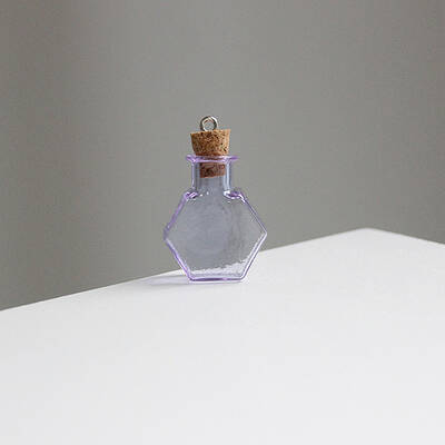 Miniature Hexagon Glass Bottles