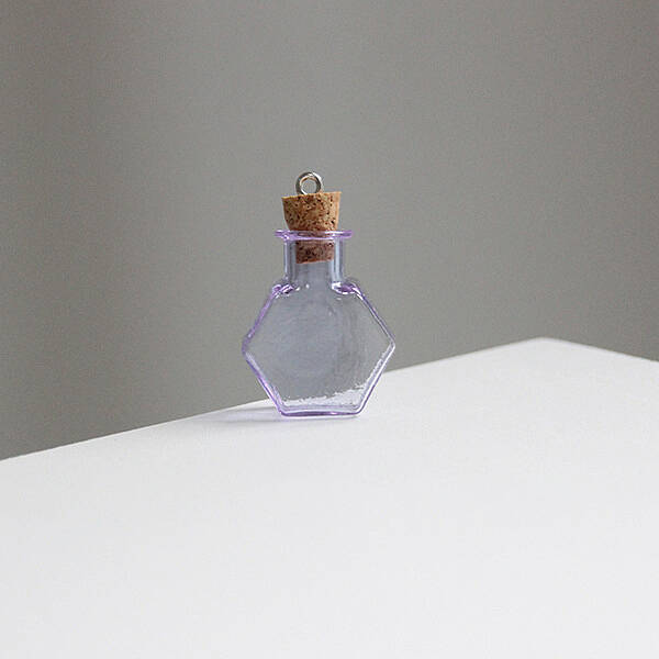 Miniature Hexagon Glass Bottles