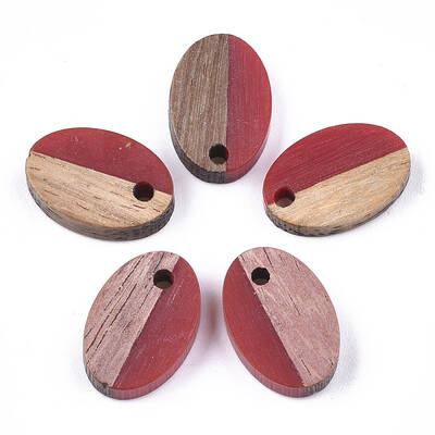 Resin & Walnut Wood Pendants