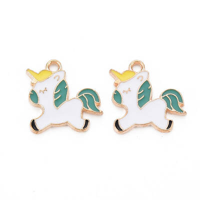 Alloy Enamel Pendants