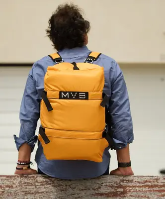 Sports Vegan Duffle Bag yellow - Made with ocean plastic