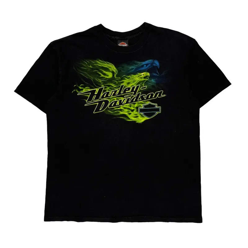 Pennsylvania Harley Davidson Graphic T-Shirt - XL Black Cotton