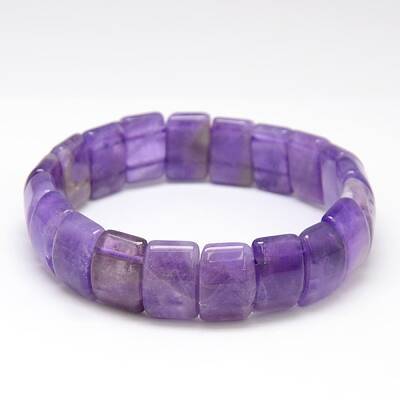 Classic Elastic Natural Gemstone Rectangle Beaded Stretch Bracelets