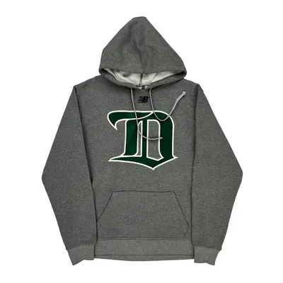 Detroit Tigers New Balance Graphic Hoodie - Large Grey Cotton Blend