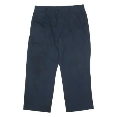 DICKIES Workwear Mens Trousers Blue Regular Wide-Leg W36 L26