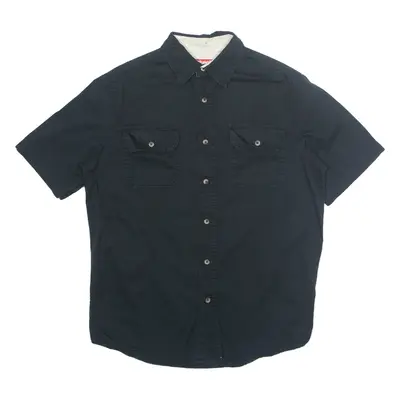 WRANGLER Mens Plain Shirt Black S