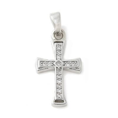 Brass Micro Pave Cubic Zirconia Pendants