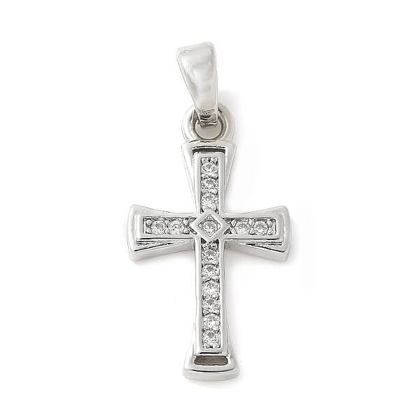 Brass Micro Pave Cubic Zirconia Pendants