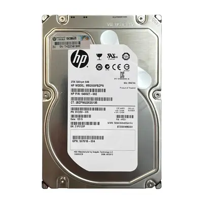 MB2000FBZPNG8 HP 2TB 7200RPM SAS 6Gb/s 3.5-Inch 16MB Cache Hot Swap Hard Drive