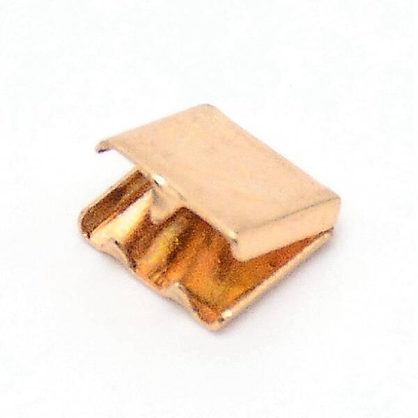 Brass Ribbon Crimp Ends