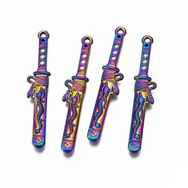 Rainbow Color Alloy Pendants