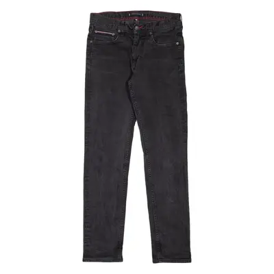 TOMMY HILFIGER Denton Stretch Mens Jeans Black Regular Straight W30 L32