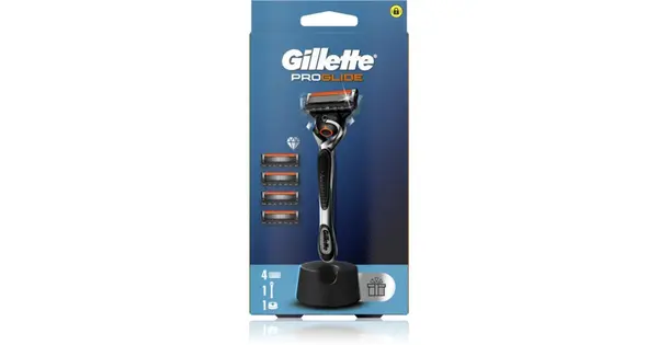 Gillette ProGlide razor with stand + 4 spare blades