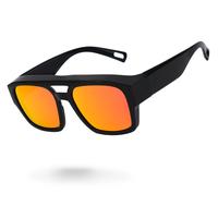 Meeloog Polarized Fit Over Sunglasses for Men & Women, Rectangular Aviator Style, Lightweight & Flexible TR90 Frame, UV Prote...