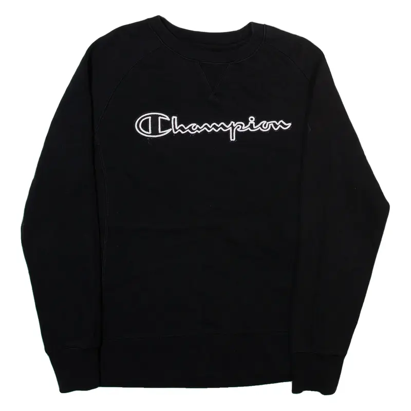 CHAMPION Mens Sweatshirt Black S