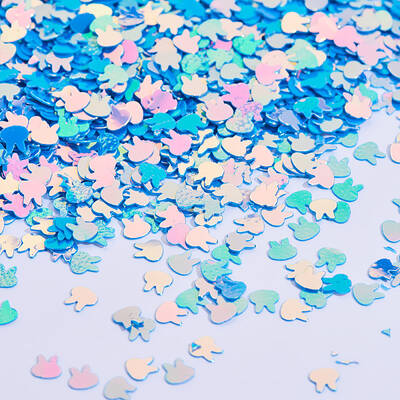 Shining Bunny Nail Art Glitter Manicure Sequins