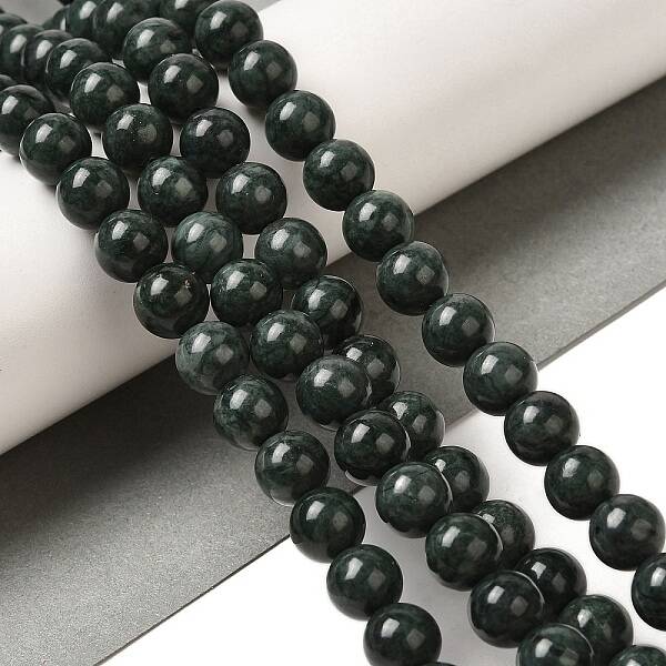 Natural Black Jade Beads Strands