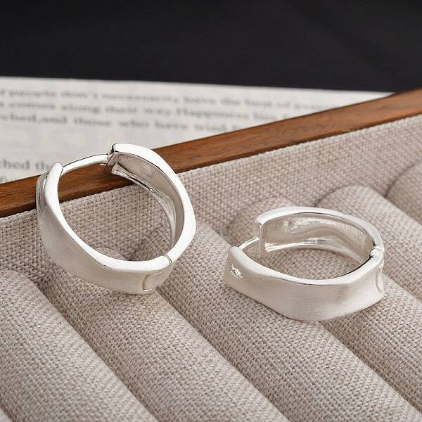 Brass Hoop Earrings for Women