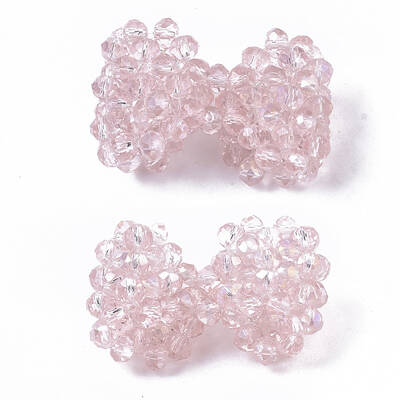 Plating Acrylic Woven Beads