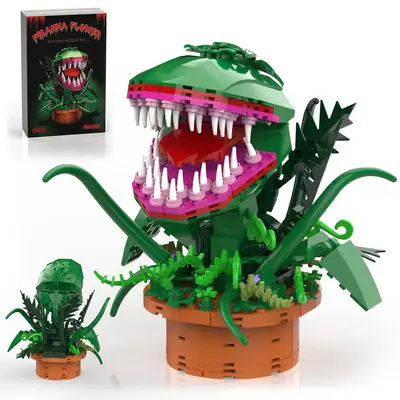 TENHORSES Audrey 2 Piranha Plant Building Toys Compatible with Lego Sets Little Shop of Horrors Flowers Cannibal with Openabl...