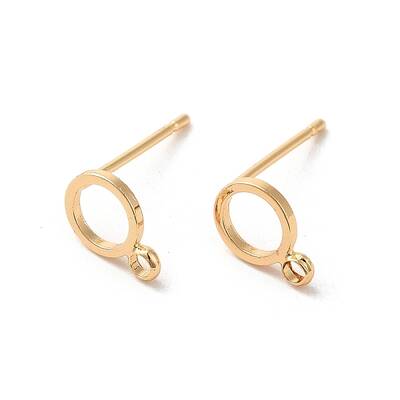 Brass Stud Earring Findings