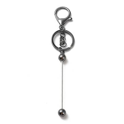 Alloy Bar Beadable Keychain for Jewelry Making DIY Crafts