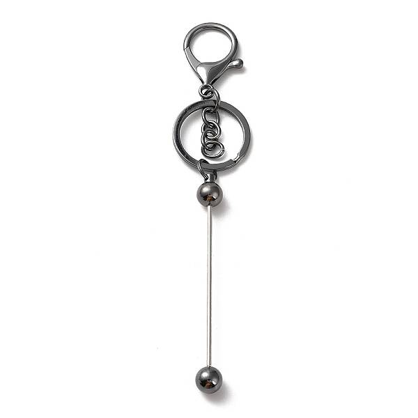 Alloy Bar Beadable Keychain for Jewelry Making DIY Crafts