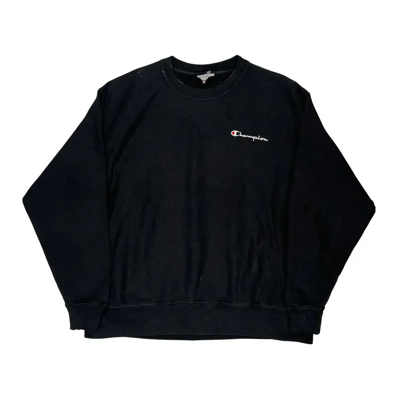 Reverse Weave Champion Sweatshirt - XL Black Cotton Blend