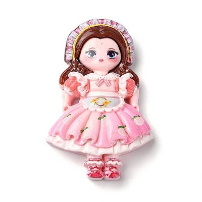 Cartoon Girls Opaque Resin Decoden Cabochons