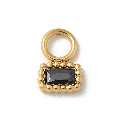 Ion Plating(IP) 304 Stainless Steel with Rhinestone Charms