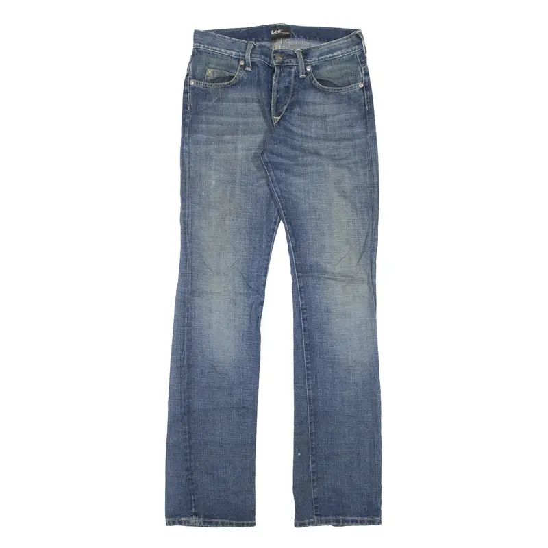 LEE Knox Jeans Blue Denim Slim Straight Stone Wash Mens W28 L34