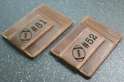 Personalized Leather Magnetic Money Clip