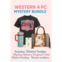 Western Mystery Bundle Box- Western Handbag, Tumbler, Tee, and Necklace