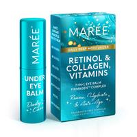 Under Eye Balm Stick MAREE with Retinol & Ceramide Complex - Daily Anti Aging Facial Moisturizer & Under Eye Balm for Dark Ci...