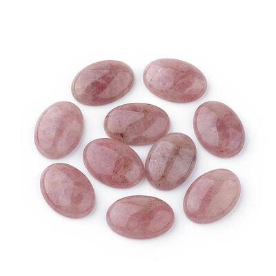 Natural Strawberry Quartz Gemstone Cabochons