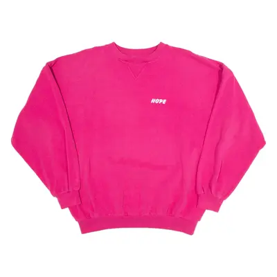 HOPE Womens Sweatshirt Pink XL