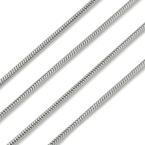 Tarnish Resistant 304 Stainless Steel Round Snake Chains