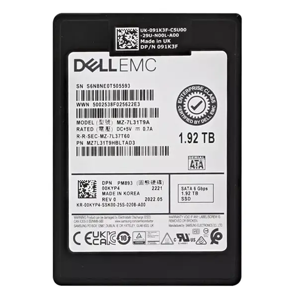 0KYP4 Dell 1.92TB Triple-Level Cell SATA 6Gb/s 2.5-Inch Solid State Drive