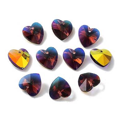 Electroplate Glass Charms
