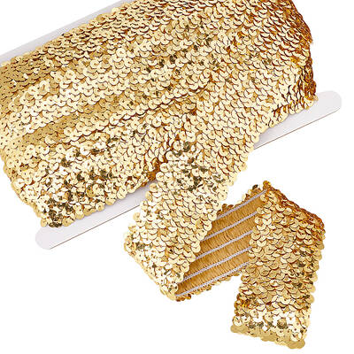 10M Plastic Paillette Elastic Beads