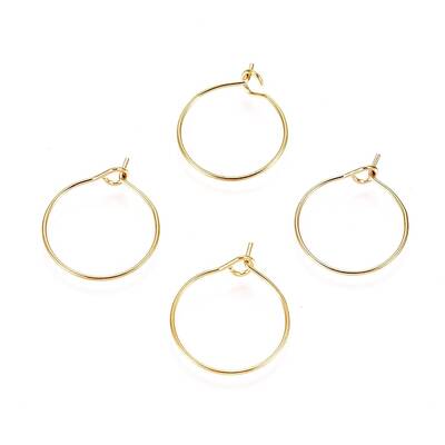 Ion Plating(IP) 316L Surgical Stainless Steel Hoop Earring Findings