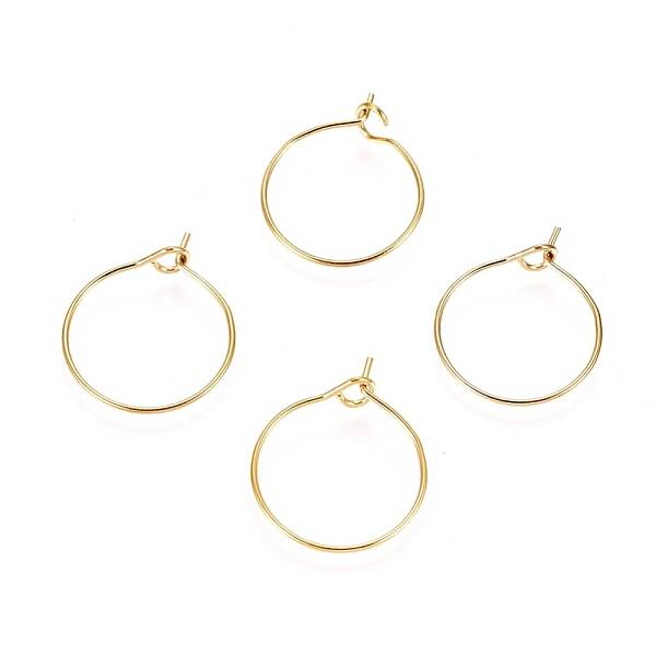 Ion Plating(IP) 316L Surgical Stainless Steel Hoop Earring Findings