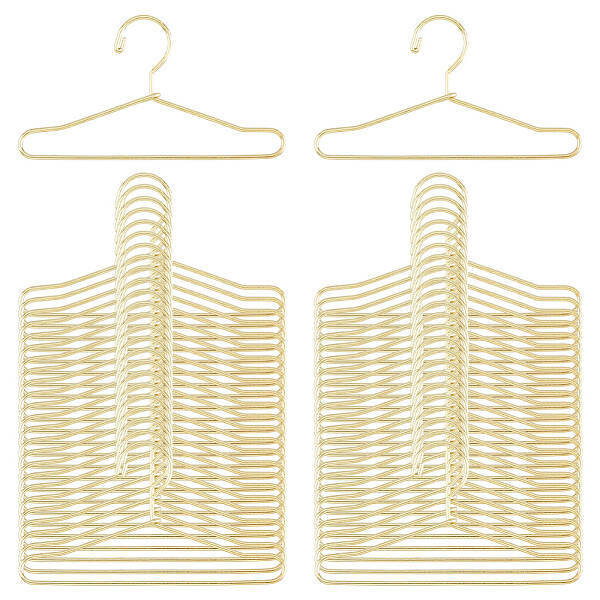 50Pcs Mini Iron Clothing Hanger