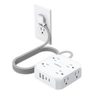 Multifunctional Electrical Socket With 8 Outlet & 2 USB Port & 2 USB-C Port, 12 In 1 & 3-Sided Multiple Outlet Power Strip Su...
